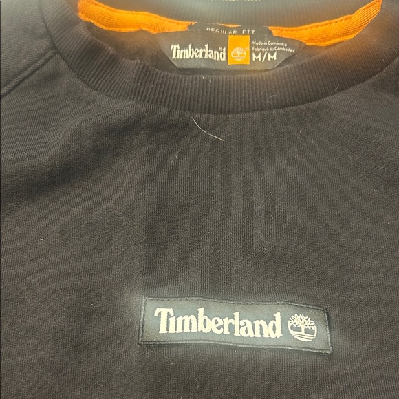 Timberland Other - Timberland Black Crewneck Sweater with Orange Accent